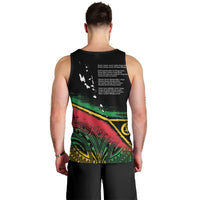 Vanuatu 46th Year Anniversary Men Tank Top Vintage Grunge Vanuatu Flag Heritage LT9 - Polynesian Pride