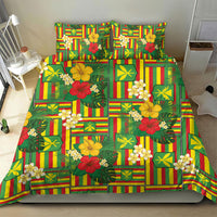 Hawaii Kanaka Maoli Hibiscus Bedding Set Hawaiian Flag Motif LT9 - Polynesian Pride