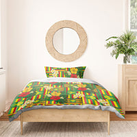 Hawaii Kanaka Maoli Hibiscus Bedding Set Hawaiian Flag Motif LT9 - Polynesian Pride
