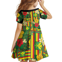 Hawaii Kanaka Maoli Hibiscus Family Matching Puletasi and Hawaiian Shirt Hawaiian Flag Motif LT9 - Polynesian Pride