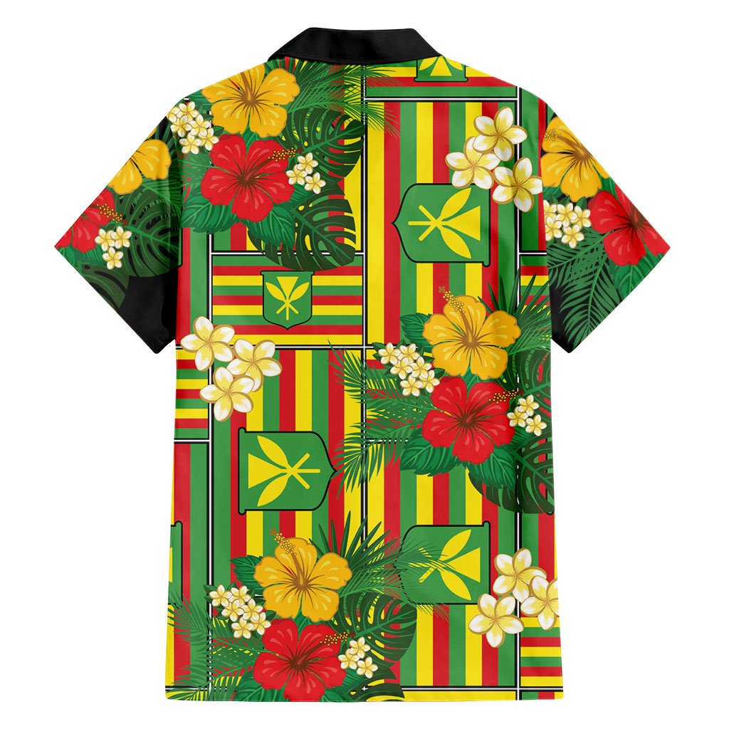 Hawaii Kanaka Maoli Hibiscus Family Matching Summer Maxi Dress and Hawaiian Shirt Hawaiian Flag Motif LT9 - Polynesian Pride