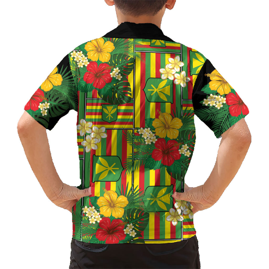 Hawaii Kanaka Maoli Hibiscus Hawaiian Shirt Hawaiian Flag Motif LT9 - Polynesian Pride
