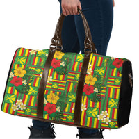 Hawaii Kanaka Maoli Hibiscus Travel Bag Hawaiian Flag Motif LT9 - Polynesian Pride