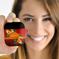 Hawaii Ku Kia'i Mauna AirPods Case Hibiscus Kakau Pattern