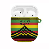 Hawaii Ku Kia'i Mauna AirPods Case Hawaiian Kanaka Maoli Motif LT9 Green - Polynesian Pride