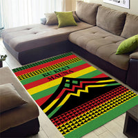 Hawaii Ku Kia'i Mauna Area Rug Hawaiian Kanaka Maoli Motif