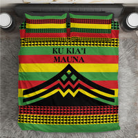 Hawaii Ku Kia'i Mauna Bedding Set Hawaiian Kanaka Maoli Motif LT9 Green - Polynesian Pride