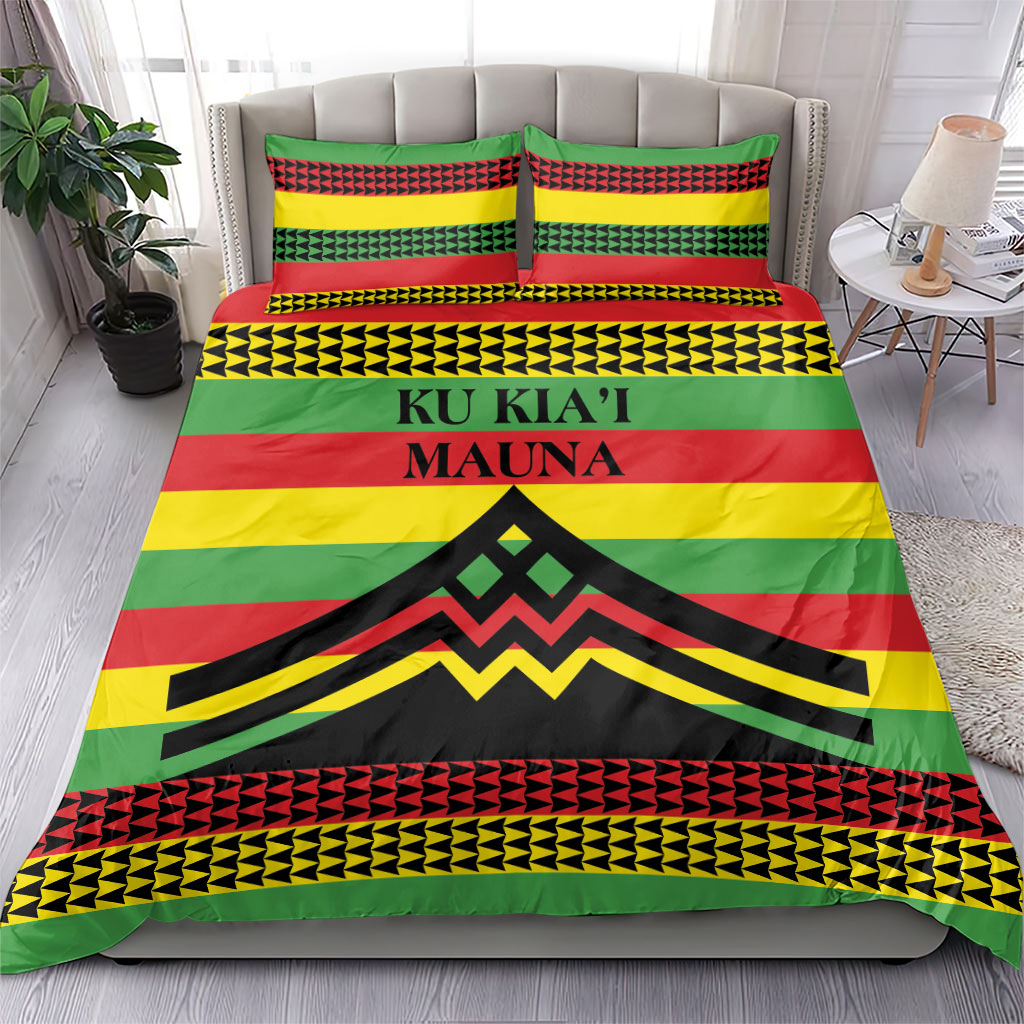 Hawaii Ku Kia'i Mauna Bedding Set Hawaiian Kanaka Maoli Motif LT9 - Polynesian Pride