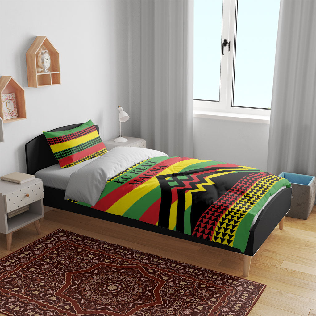 Hawaii Ku Kia'i Mauna Bedding Set Hawaiian Kanaka Maoli Motif LT9 - Polynesian Pride