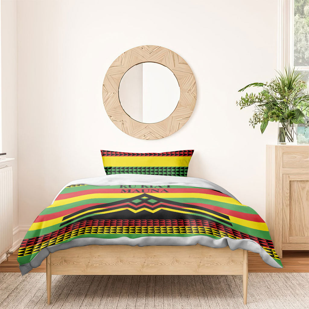 Hawaii Ku Kia'i Mauna Bedding Set Hawaiian Kanaka Maoli Motif LT9 - Polynesian Pride