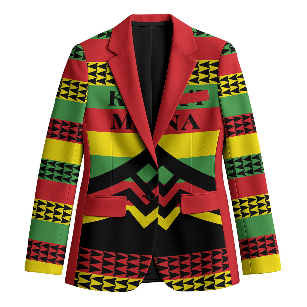 Hawaii Ku Kia'i Mauna Personalized Blazer Hawaiian Kanaka Maoli Motif LT9 Unisex Green - Polynesian Pride