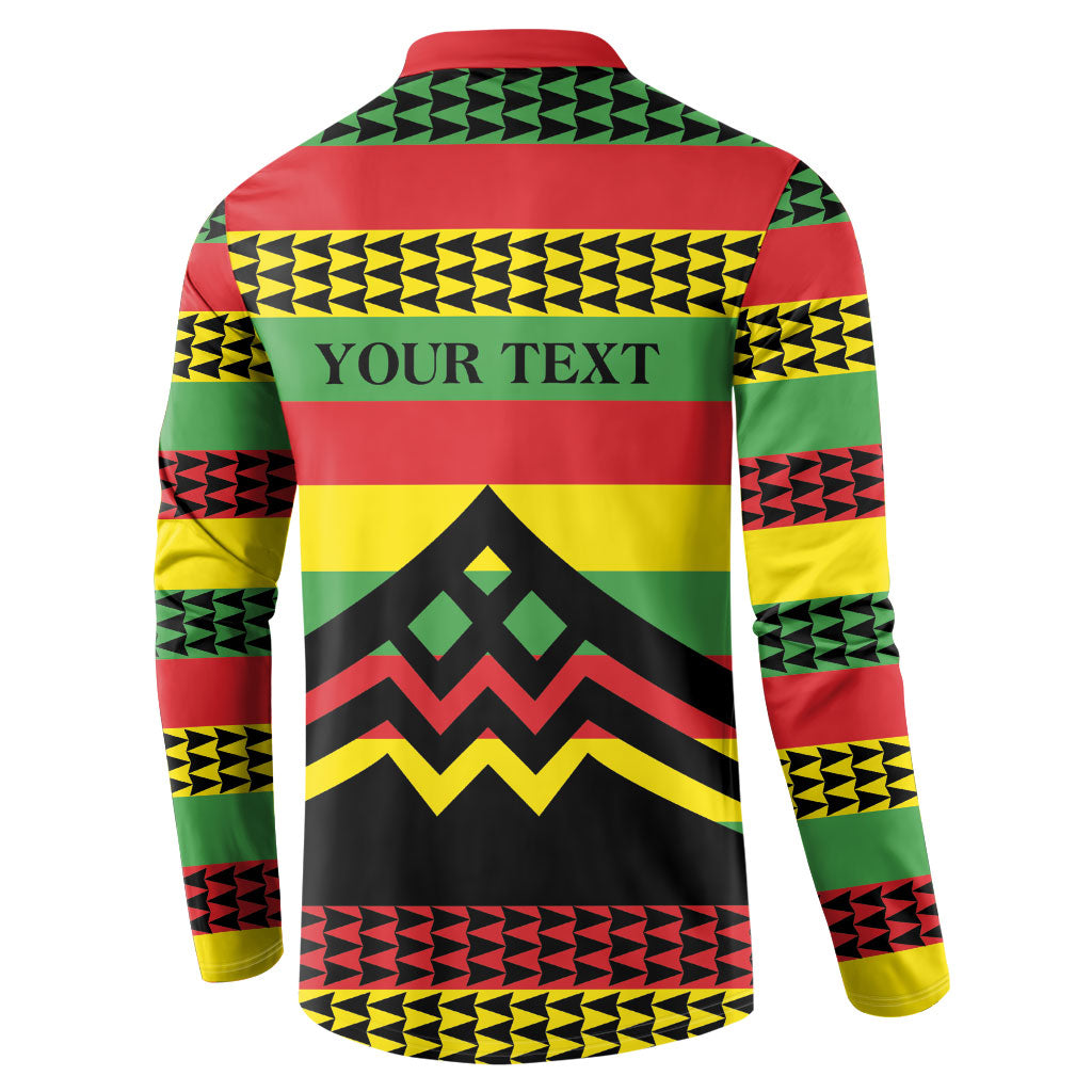 Hawaii Ku Kia'i Mauna Personalized Button Sweatshirt Hawaiian Kanaka Maoli Motif