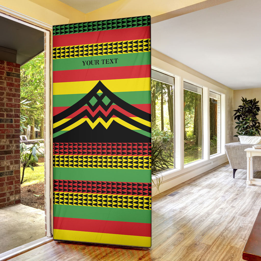 Hawaii Ku Kia'i Mauna Personalized Door Cover Hawaiian Kanaka Maoli Motif LT9 - Polynesian Pride