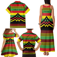 Hawaii Ku Kia'i Mauna Personalized Family Matching Tank Maxi Dress and Hawaiian Shirt Hawaiian Kanaka Maoli Motif LT9 - Polynesian Pride
