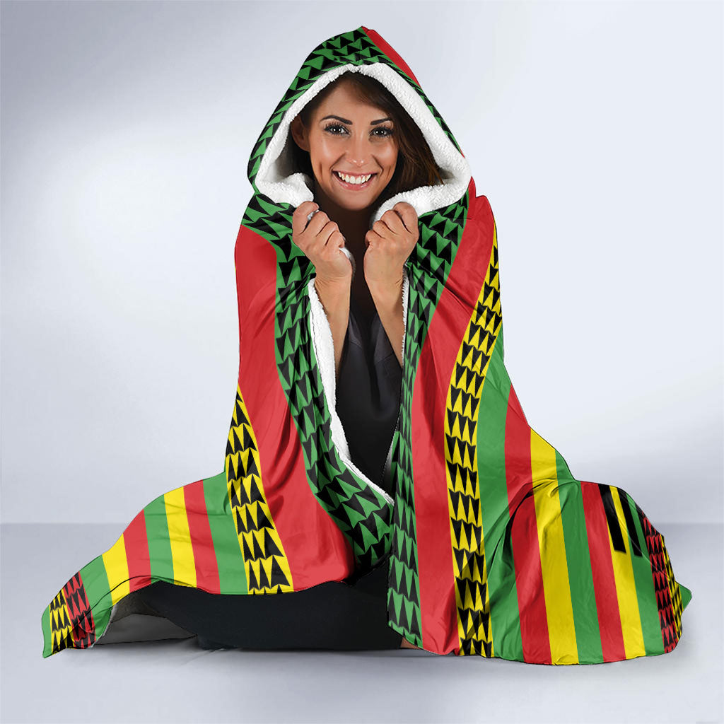 Hawaii Ku Kia'i Mauna Hooded Blanket Hawaiian Kanaka Maoli Motif LT9 - Polynesian Pride