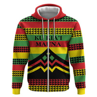 Hawaii Ku Kia'i Mauna Personalized Hoodie Hawaiian Kanaka Maoli Motif LT9 Zip Hoodie Green - Polynesian Pride