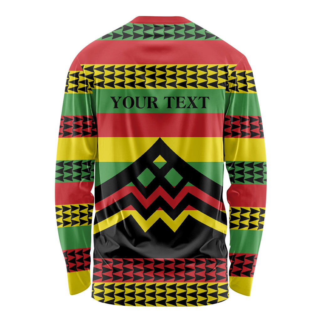 Hawaii Ku Kia'i Mauna Personalized Long Sleeve Shirt Hawaiian Kanaka Maoli Motif LT9 - Polynesian Pride