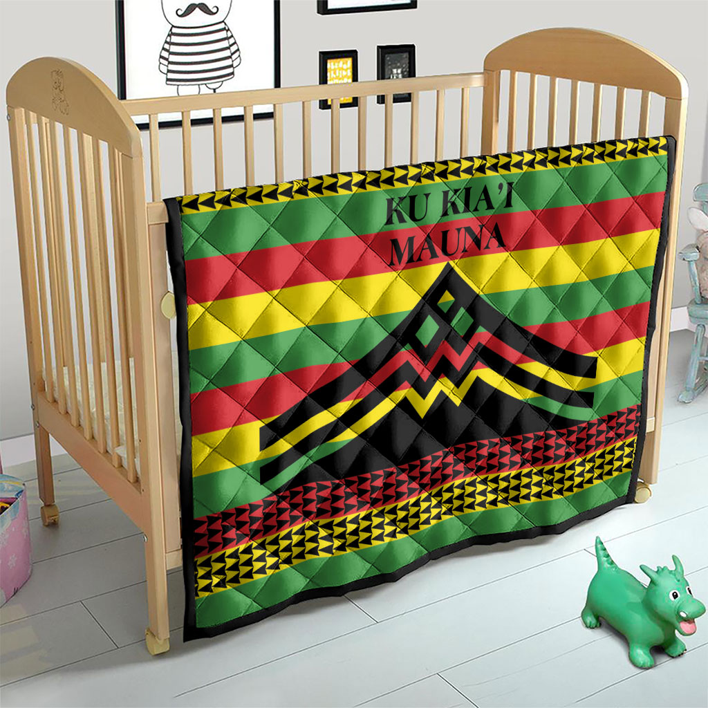 Hawaii Ku Kia'i Mauna Quilt Hawaiian Kanaka Maoli Motif