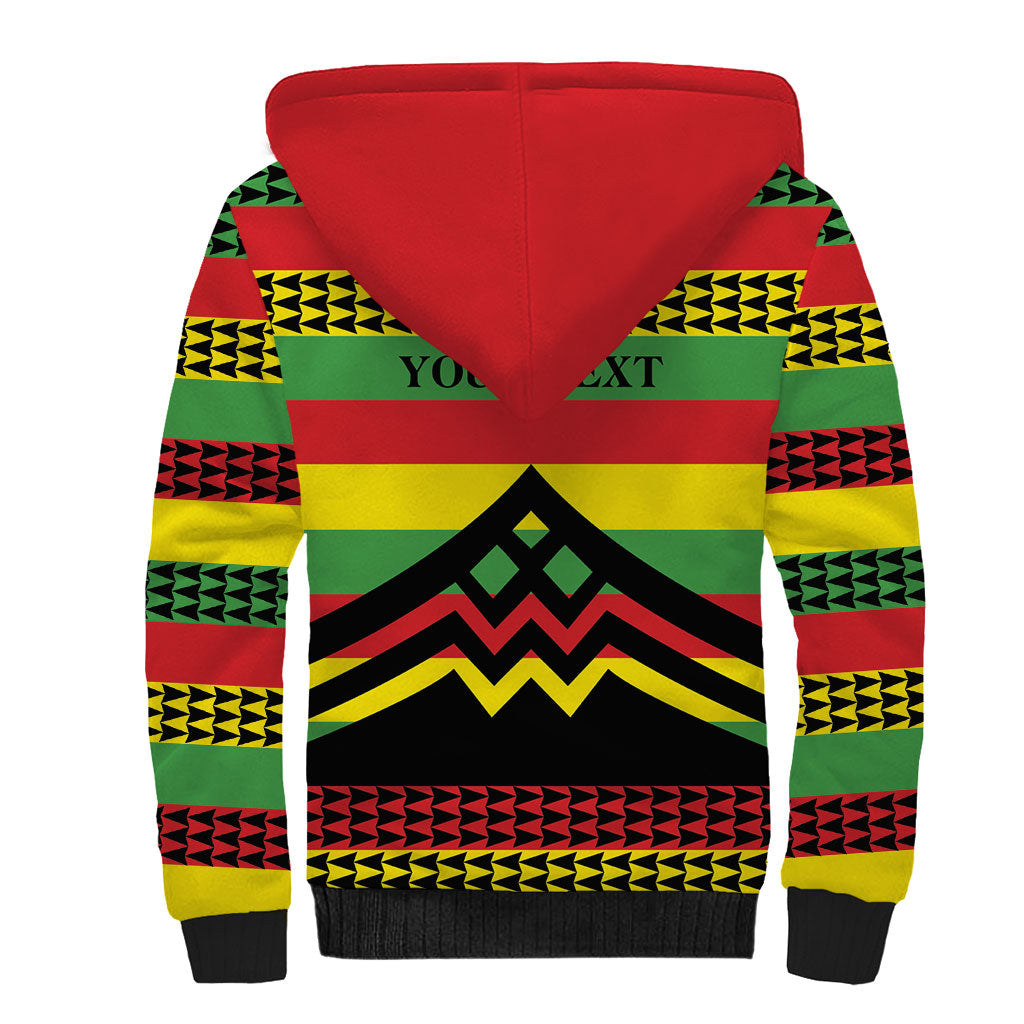 Hawaii Ku Kia'i Mauna Personalized Sherpa Hoodie Hawaiian Kanaka Maoli Motif LT9 - Polynesian Pride