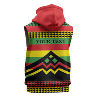 Hawaii Ku Kia'i Mauna Personalized Sleeveless Zip Hoodie Hawaiian Kanaka Maoli Motif LT9 - Polynesian Pride