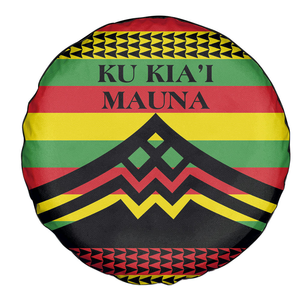 Hawaii Ku Kia'i Mauna Spare Tire Cover Hawaiian Kanaka Maoli Motif LT9 - Polynesian Pride