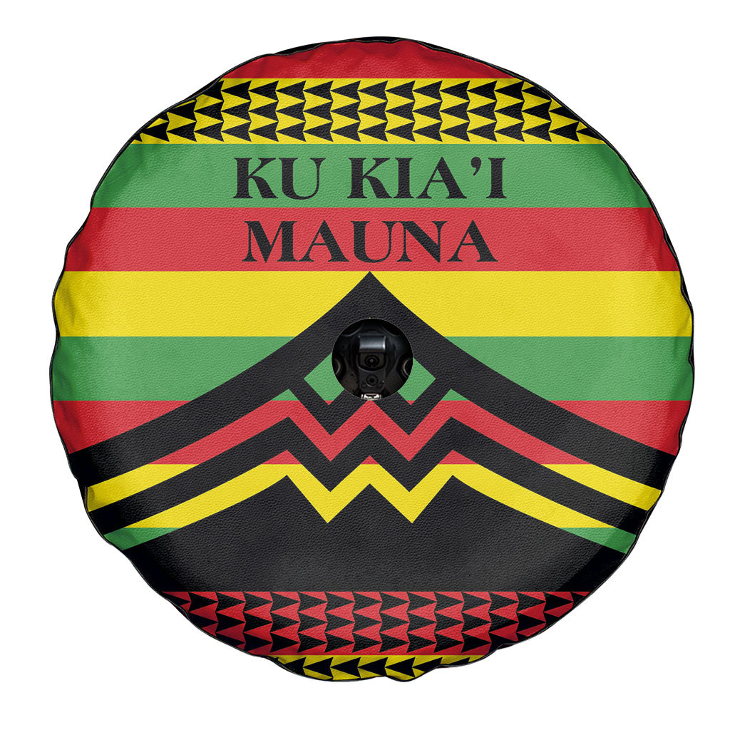 Hawaii Ku Kia'i Mauna Spare Tire Cover Hawaiian Kanaka Maoli Motif LT9 - Polynesian Pride