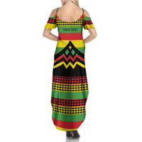 Hawaii Ku Kia'i Mauna Personalized Summer Maxi Dress Hawaiian Kanaka Maoli Motif LT9 - Polynesian Pride