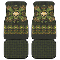 Hawaii Ohia Lehua Squares Car Mats Hawaiian Quilt Inspired Floral Pattern LT9 - Polynesian Pride
