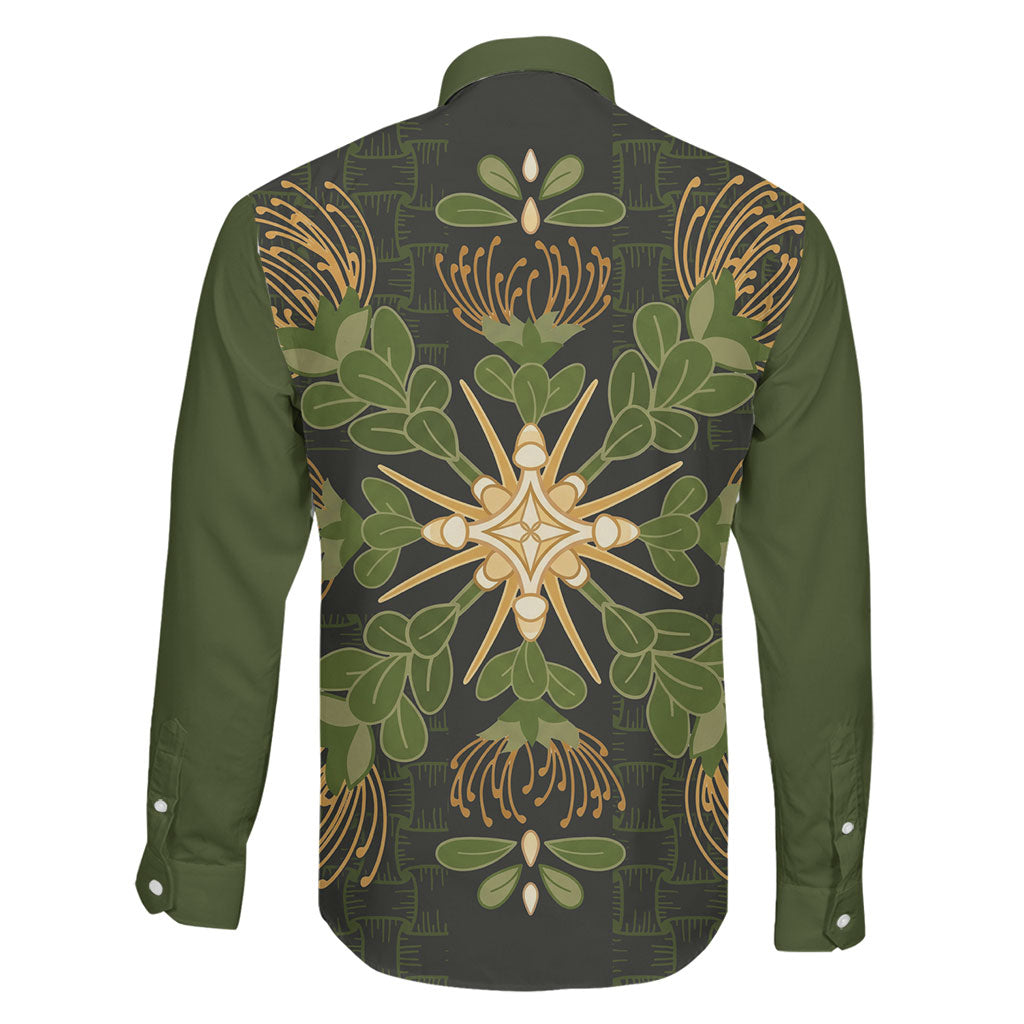 Hawaii Ohia Lehua Squares Family Matching Long Sleeve Bodycon Dress and Hawaiian Shirt Hawaiian Quilt Inspired Floral Pattern LT9 - Polynesian Pride