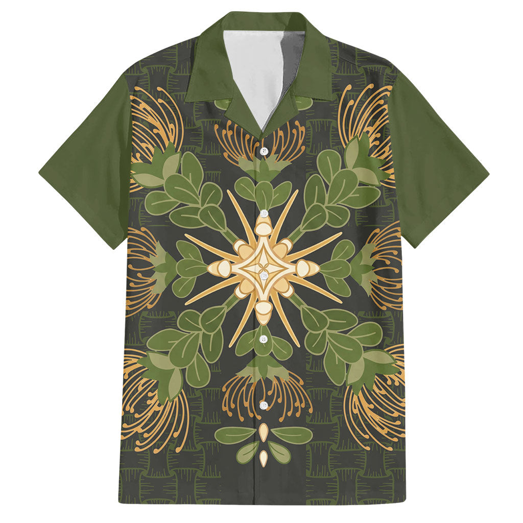 Hawaii Ohia Lehua Squares Hawaiian Shirt Hawaiian Quilt Inspired Floral Pattern