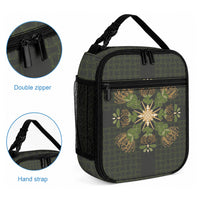 Hawaii Ohia Lehua Squares Lunch Bag Hawaiian Quilt Inspired Floral Pattern LT9 - Polynesian Pride