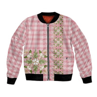 Akala Hamele Hawai'i Palaka Squares Maile Leaf Bomber Jacket Flowers Hawaiian Quilt Patterns
