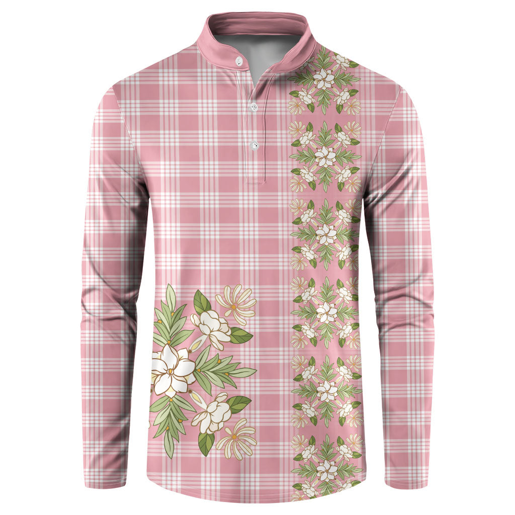 Akala Hamele Hawai'i Palaka Squares Maile Leaf Button Sweatshirt Flowers Hawaiian Quilt Patterns
