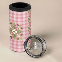 Akala Hamele Hawai'i Palaka Squares Maile Leaf 4 in 1 Can Cooler Tumbler Flowers Hawaiian Quilt Patterns