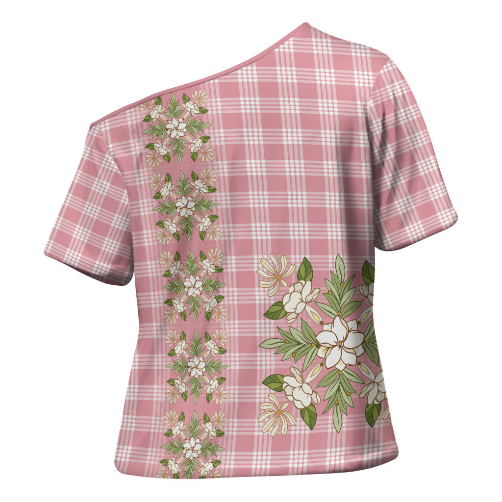 Akala Hamele Hawai'i Palaka Squares Maile Leaf Cross Shoulder Shirt Flowers Hawaiian Quilt Patterns