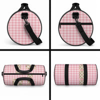 Akala Hamele Hawai'i Palaka Squares Maile Leaf Duffle Bag Flowers Hawaiian Quilt Patterns LT9 - Polynesian Pride