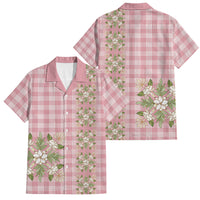 Akala Hamele Hawai'i Palaka Squares Maile Leaf Family Matching Long Sleeve Bodycon Dress and Hawaiian Shirt Flowers Hawaiian Quilt Patterns