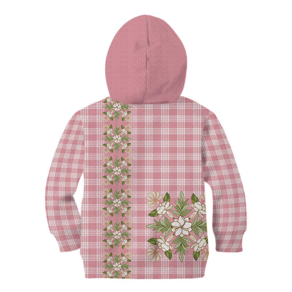 Akala Hamele Hawai'i Palaka Squares Maile Leaf Kid Hoodie Flowers Hawaiian Quilt Patterns