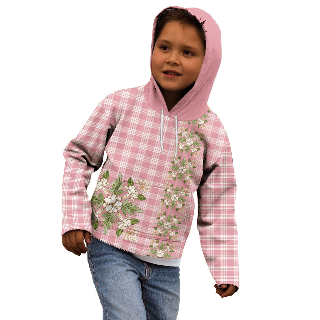 Akala Hamele Hawai'i Palaka Squares Maile Leaf Kid Hoodie Flowers Hawaiian Quilt Patterns