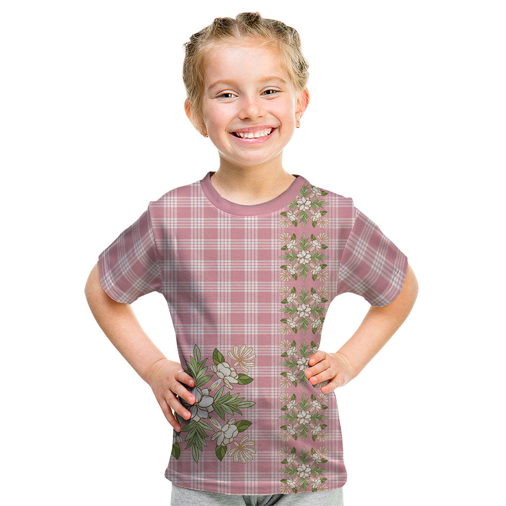 Akala Hamele Hawai'i Palaka Squares Maile Leaf Kid T Shirt Flowers Hawaiian Quilt Patterns
