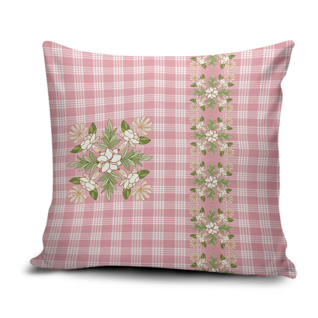 Akala Hamele Hawai'i Palaka Squares Maile Leaf Pillow Cover Flowers Hawaiian Quilt Patterns