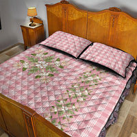 Akala Hamele Hawai'i Palaka Squares Maile Leaf Quilt Bed Set Flowers Hawaiian Quilt Patterns
