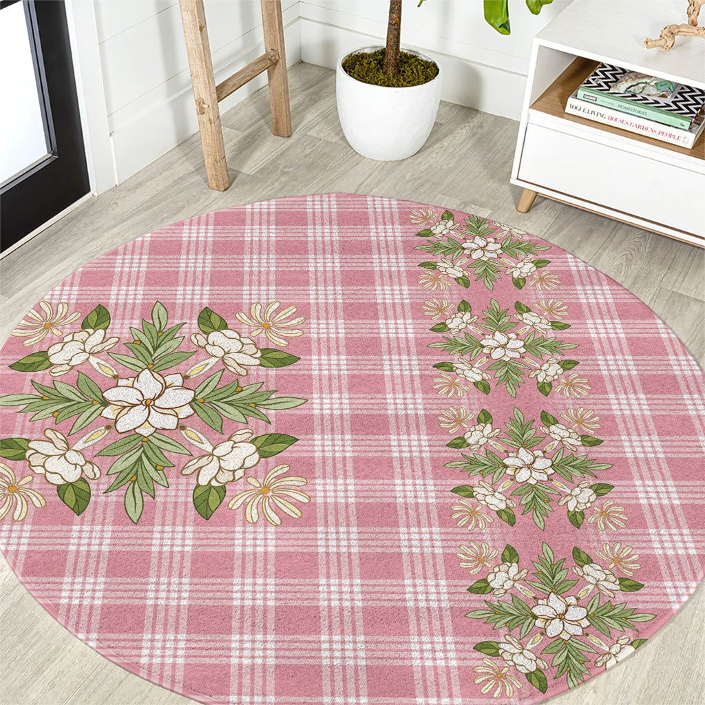 Akala Hamele Hawai'i Palaka Squares Maile Leaf Round Carpet Flowers Hawaiian Quilt Patterns