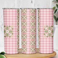 Akala Hamele Hawai'i Palaka Squares Maile Leaf Skinny Tumbler Flowers Hawaiian Quilt Patterns