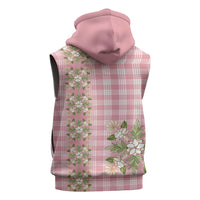 Akala Hamele Hawai'i Palaka Squares Maile Leaf Sleeveless Zip Hoodie Flowers Hawaiian Quilt Patterns