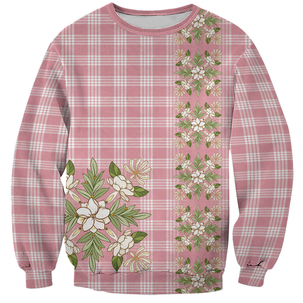 Akala Hamele Hawai'i Palaka Squares Maile Leaf Sweatshirt Flowers Hawaiian Quilt Patterns