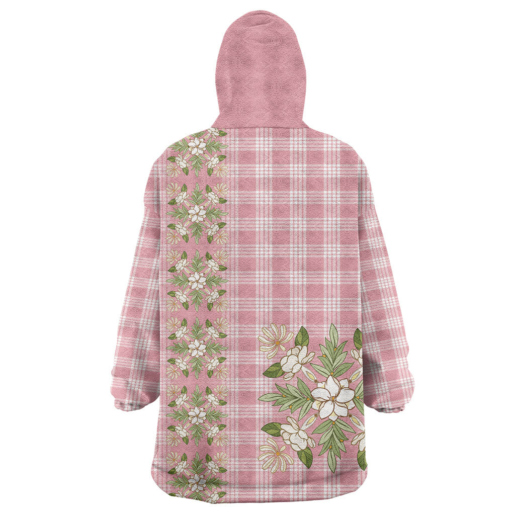 Akala Hamele Hawai'i Palaka Squares Maile Leaf Wearable Blanket Hoodie Flowers Hawaiian Quilt Patterns