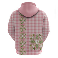 Akala Hamele Hawai'i Palaka Squares Maile Leaf Zip Hoodie Flowers Hawaiian Quilt Patterns