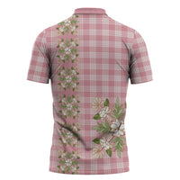 Akala Hamele Hawai'i Palaka Squares Maile Leaf Zipper Polo Shirt Flowers Hawaiian Quilt Patterns