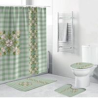 Liko Kukui Hawai'i Palaka Squares Maile Leaf Bathroom Set Flowers Hawaiian Quilt Patterns
